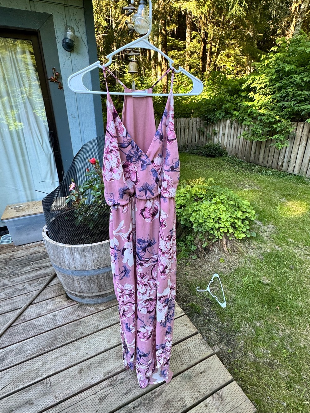 Lush Rose Pink Spaghetti Strap Dress